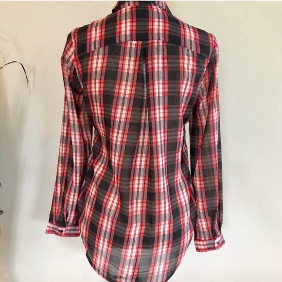 •ABS by Allen Schwartz•plaid button up top - Picture 3 of 4